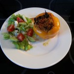 Gefüllte Paprikaschote (vegan)